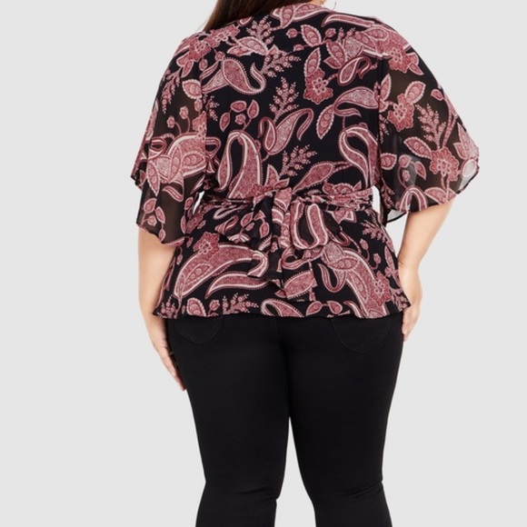 City Chic paisley level top - Picture 2 of 3